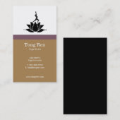 Cartes de visite de yoga (Devant / Derrière)