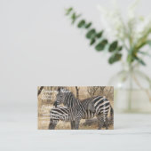 Cartes de visite de zèbre de mère et de bébé (Debout devant)