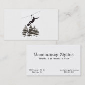 Cartes de visite de Zipline complètement (Devant / Derrière)