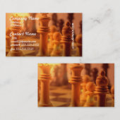 Cartes de visite d'échecs de jeu (Devant / Derrière)