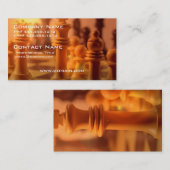 Cartes de visite d'échecs de jeu (Devant / Derrière)