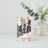 Cartes de visite d'échecs - pièces Abstraites d'éc (Debout devant)