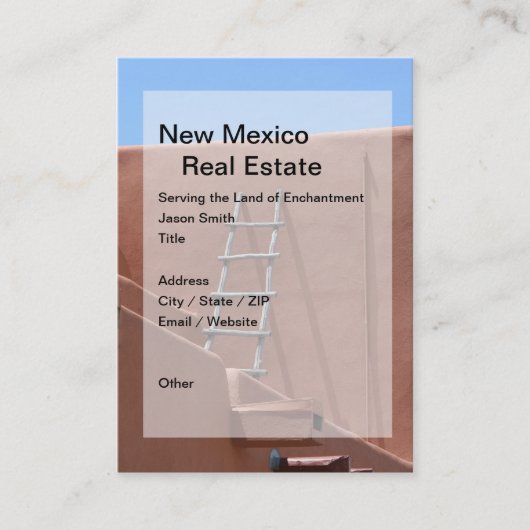 Cartes de visite d'échelle Adobe (Devant)