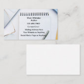 Cartes de visite Décontractés de Writer Publisher (Devant / Derrière)