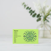 CARTES DE VISITE DÉCORATIFS DE SIGNE DE PAIX (Debout devant)