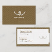 Cartes de visite décoration de robinet simple or (Devant / Derrière)
