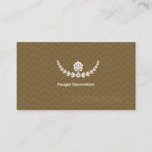 Cartes de visite décoration de robinet simple or (Devant)