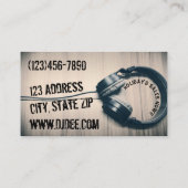 Cartes de visite d'écouteurs du DJ (Dos)