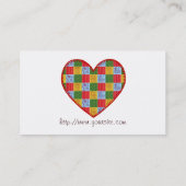 Cartes de visite d'édredon de peinture de (Dos)