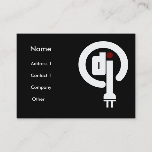 Cartes de visite Deejay (Devant)