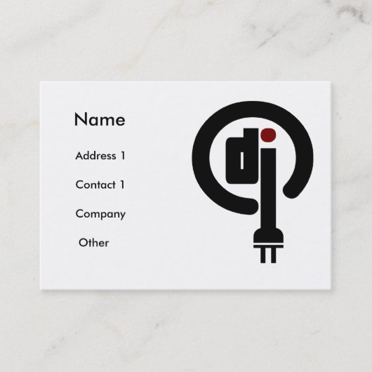Cartes de visite Deejay (Devant)