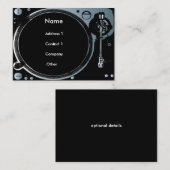 Cartes de visite Deejay (Devant / Derrière)