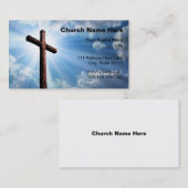 Cartes de visite d'église (Devant / Derrière)
