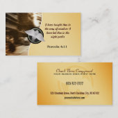 Cartes de visite d'église avec le logo (Devant / Derrière)