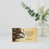 Cartes de visite d'église avec le logo (Debout devant)