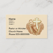 Cartes de visite d'église chrétienne (Devant)