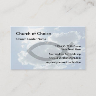 Cartes de visite d'église neuves