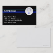 Cartes de visite d'électricien (Devant / Derrière)