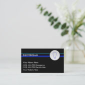 Cartes de visite d'électricien (Debout devant)