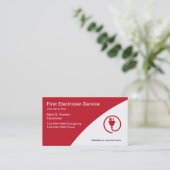 Cartes de visite d'électricien (Debout devant)