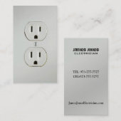 Cartes de visite d'électricien (Devant / Derrière)