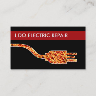 Cartes de visite d'électricien