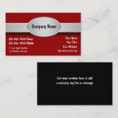 Cartes de visite d'électricien (Devant / Derrière)