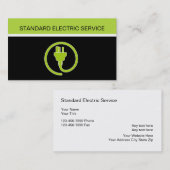 Cartes de visite d'électricien (Devant / Derrière)