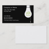 Cartes de visite d'électricien (Devant / Derrière)