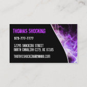 Cartes de visite d'électricien (Dos)