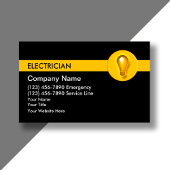 Cartes de visite d'électricien