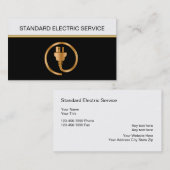 Cartes de visite d'électricien (Devant / Derrière)