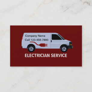 Cartes de visite d'électricien