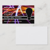 Cartes de visite d'électricien (Devant / Derrière)