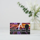 Cartes de visite d'électricien (Debout devant)