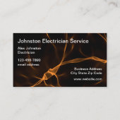 Cartes de visite d'électricien double face (Dos)