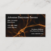 Cartes de visite d'électricien double face (Devant)