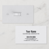 Cartes de visite d'électricien (interrupteur de (Devant / Derrière)
