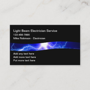 Cartes de visite d'électricien les plus cool