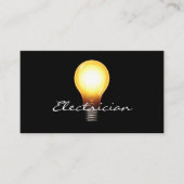 Cartes de visite d'électricien simple (Devant)