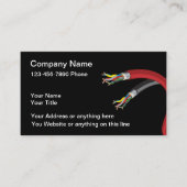 Cartes de visite d'électricien simple (Devant)