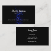 Cartes de visite d'électricien Slogans (Devant / Derrière)