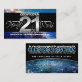 Cartes de visite d'électromagnetisme (Devant / Derrière)