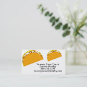 Cartes de visite délicieux de camion de nourriture (Debout devant)