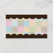 cartes de visite délicieux de petit gâteau (Dos)