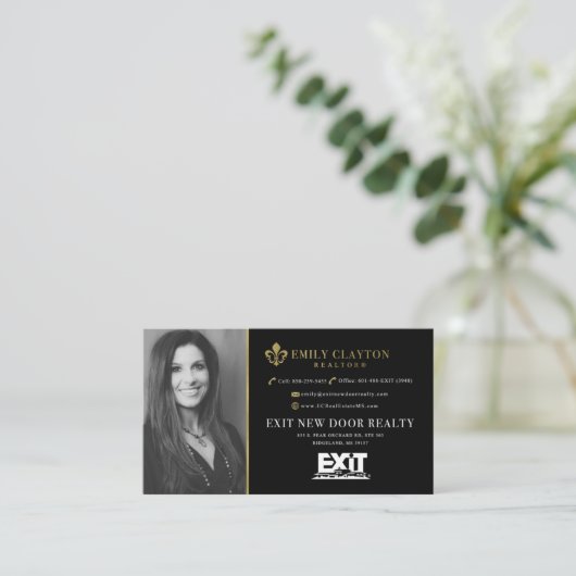 Cartes de visite d'Emily (non modifiable) (Debout devant)