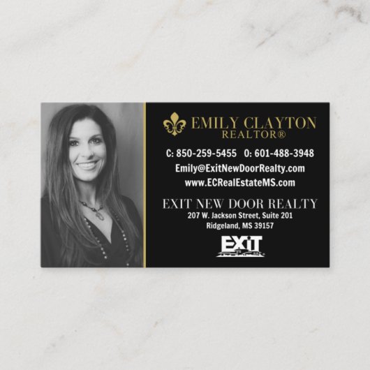 Cartes de visite d'Emily (non modifiable) (Devant)