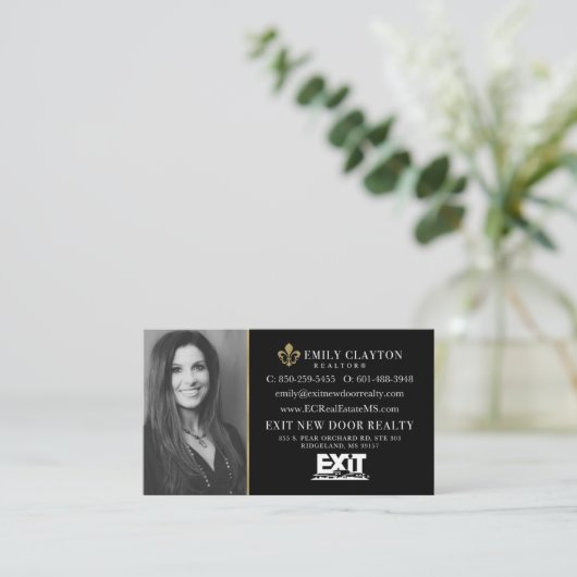 Cartes de visite d'Emily (non modifiable) (Debout devant)