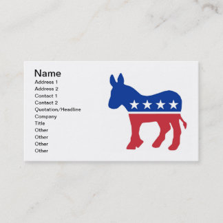 Cartes de visite Democratic d'âne