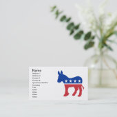 Cartes de visite Democratic d'âne (Debout devant)
